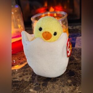 🐣 Ty Beanie Baby “Eggbert” 1998 Chick in Egg Plush Easter Collectible